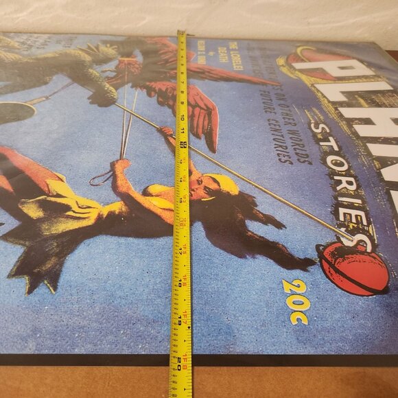 VTG Reproduction Sci-Fi Pulp Fiction Planet Stories Vol. 1 Poster Print By Asgar - Picture 10 of 10